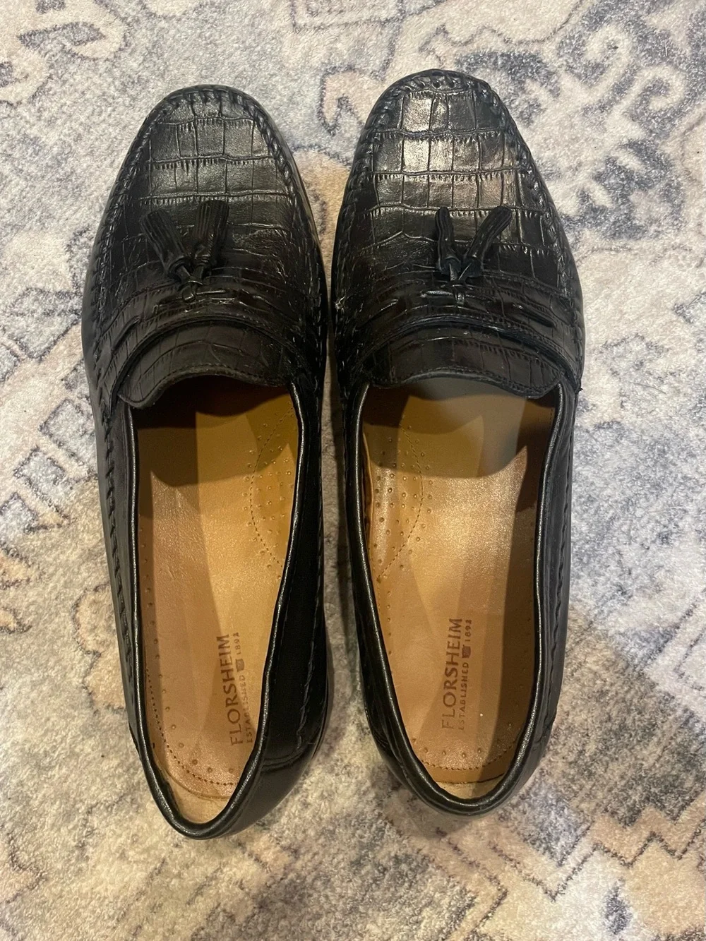 Florsheim Men's Black Leather Pisa Tassel Loafers